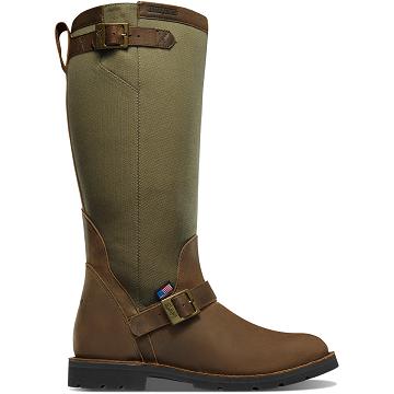 Buty Myśliwskie Danner San Angelo Snake Boot 17" Męskie Brązowe | PL1420LH