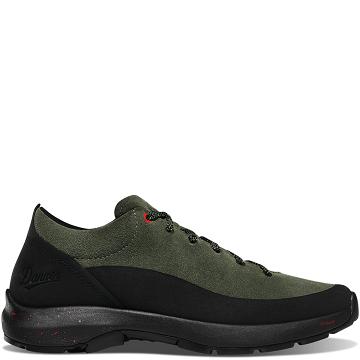 Buty Trekkingowe Danner Caprine Low Zamszowe Męskie Oliwkowe | PL1448XF