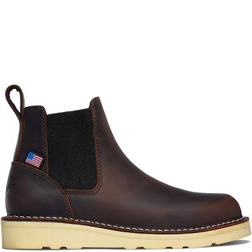 Kozaki Danner Bull Run Chelsea Damskie Kawa | PL1126AP